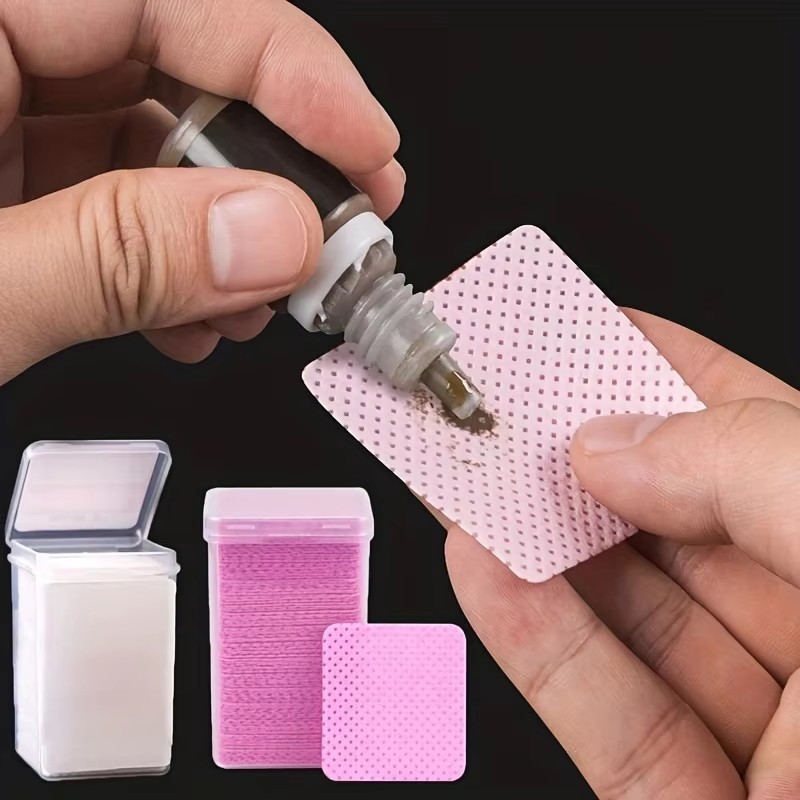Eyelash Extension Removal - 200 Pieces/Box Lint-Free Nail Wipes, Eyelash