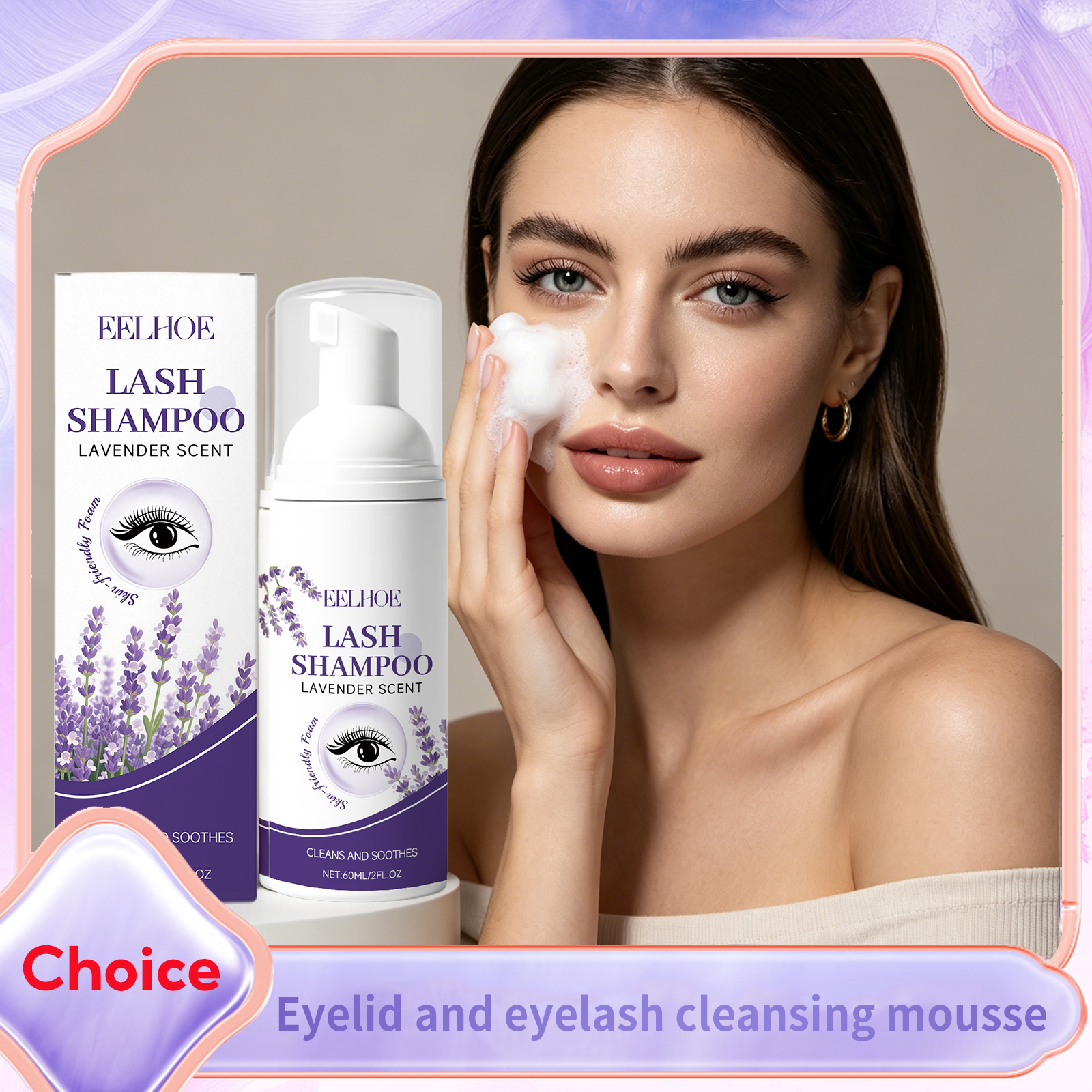 Eyelash Extension Wash Kit - Gentle Lash Cleansing Mousse Eyelash Extension