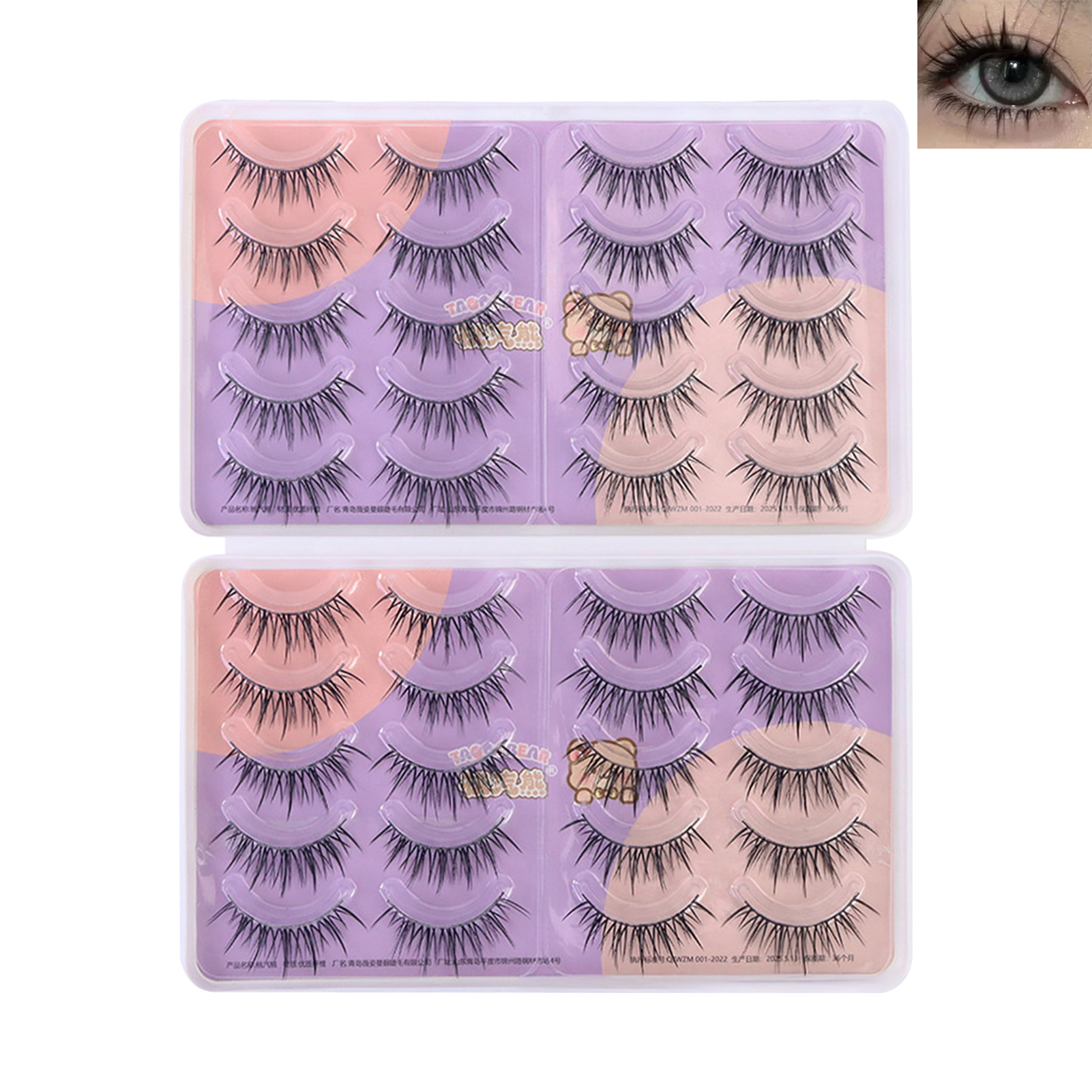 3D Manga Lash strips Dramatic  - Eyelash Extension Korean Style review and price