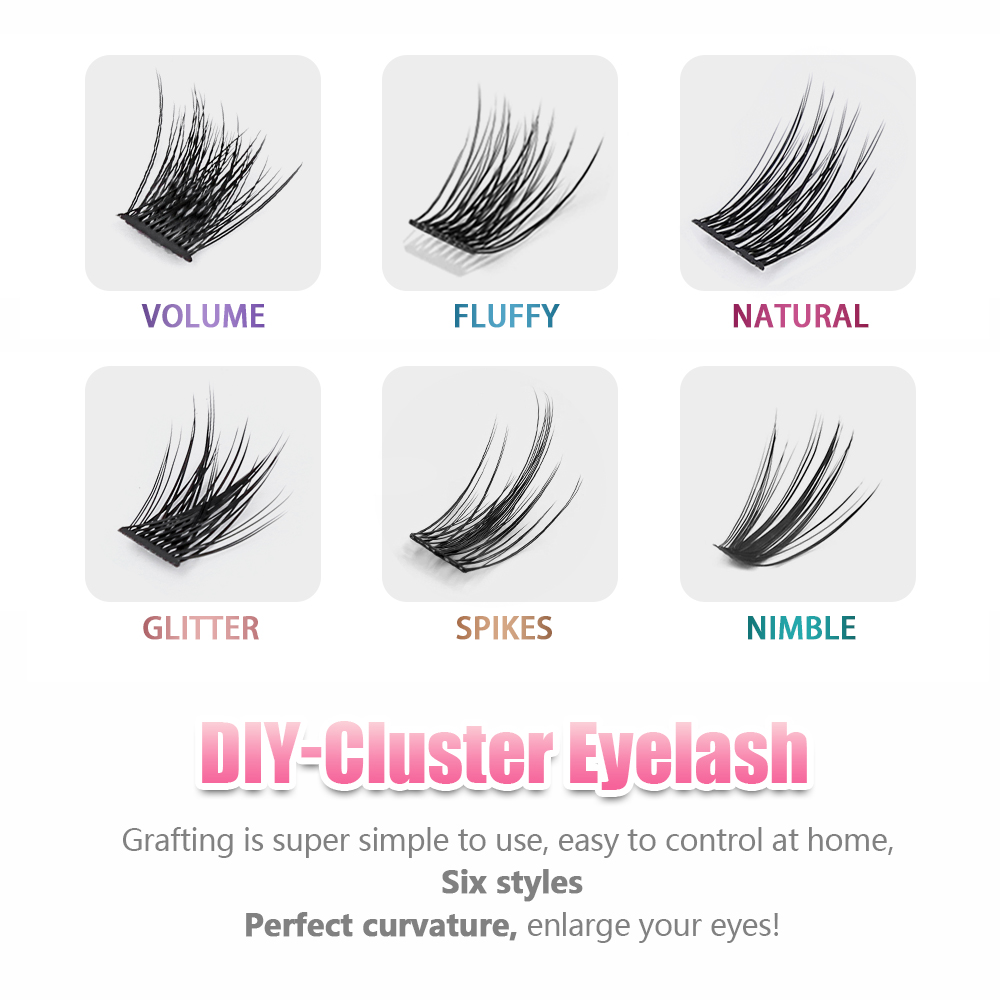 YUANZHIJIE 36PCS Cluster Cat E - Eyelash Extension Cat Eye Wispy review and price