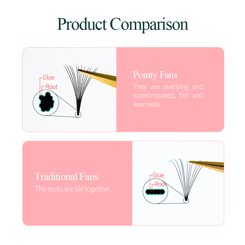 Song lashes Promade Fans 3D-10 - Eyelash Extension Korean Style review and price