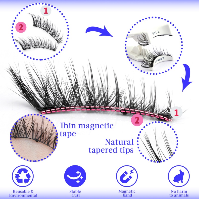 Magnetic Eyelash 1 Pair Natura - Faux Mink Lash review and price