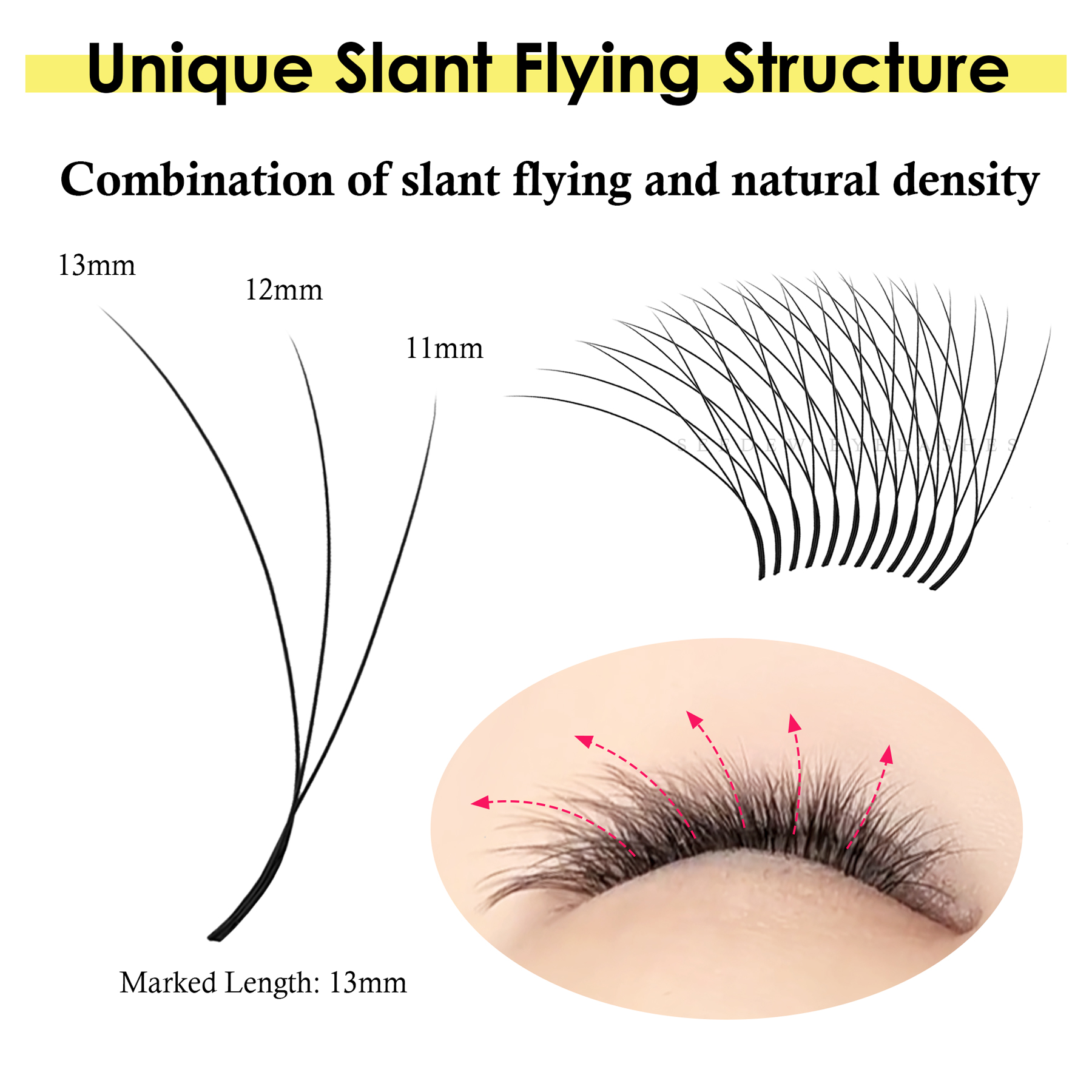 SEEDEW Fox 3D 4D Eyelash Exten - Eyelash Extension Cat Eye Wispy review and price