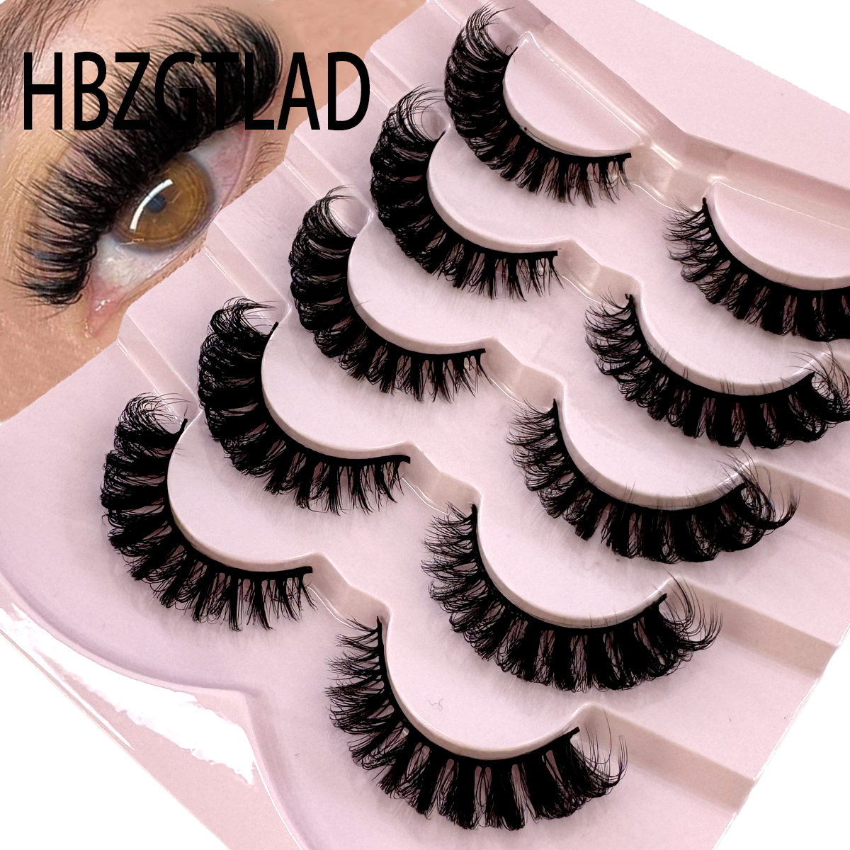 HBZGTLAD 3D natural cat eye fl - Eyelash Extension Cat Eye Wispy review and price