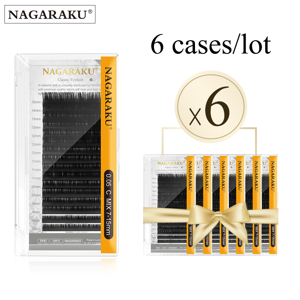 NAGARAKU 6 Cases Classic Mix E - Eyelash Extensions Classic review and price