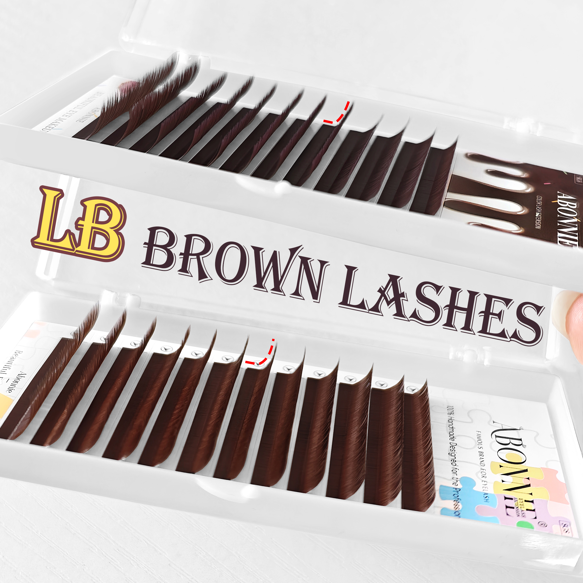 Abonnie LB Brown Lashes M curl - Eyelash Extensions Classic review and price