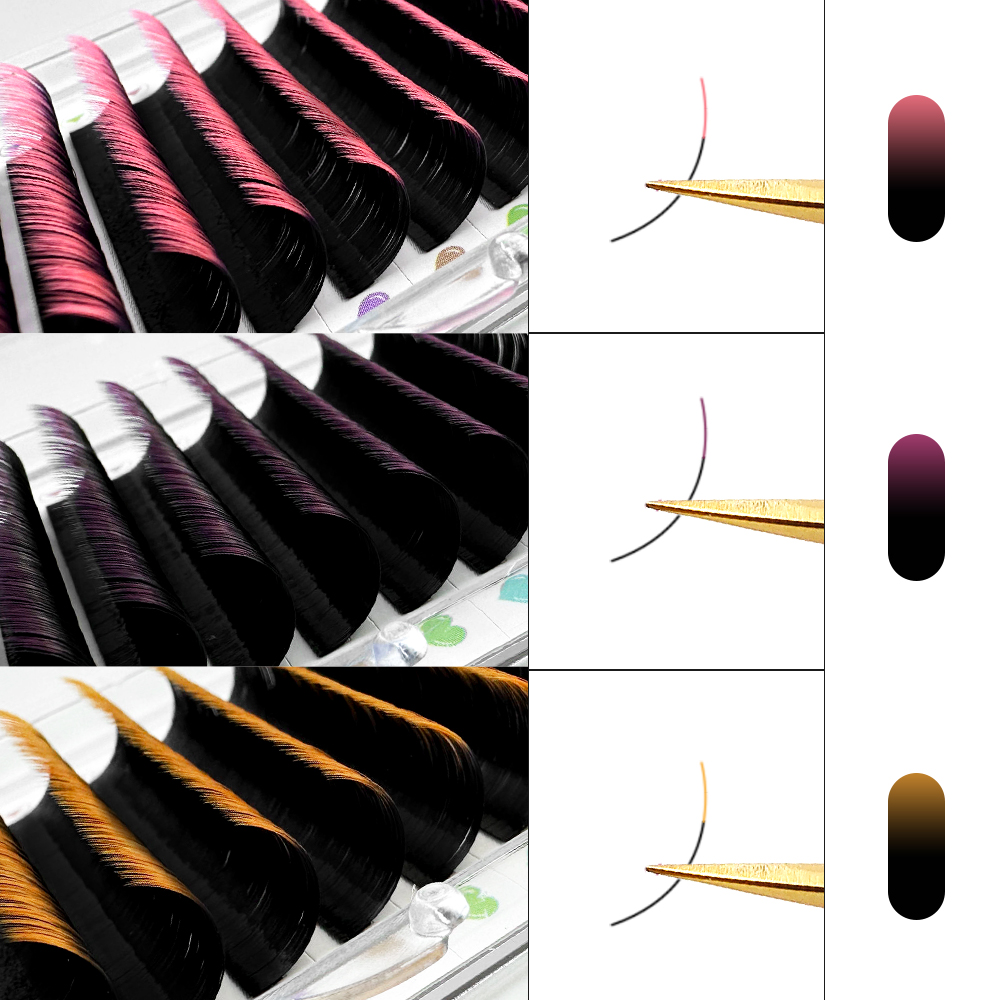 ABONNIE Black Ombre Colored Ey - Eyelash Extensions Classic review and price