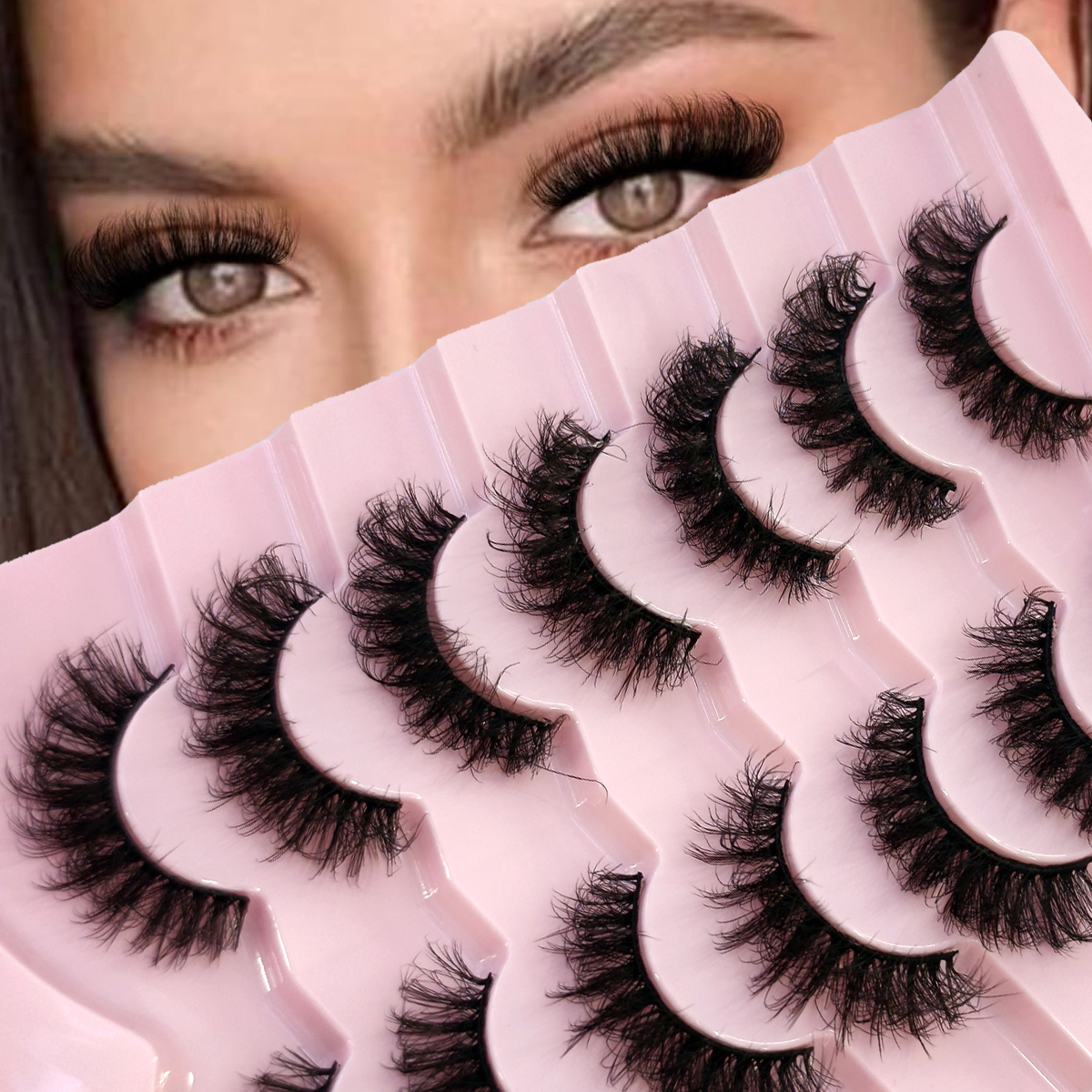 HBZGTLAD Fluffy Wispy Lashes N - Eyelash Extension Cat Eye Wispy review and price