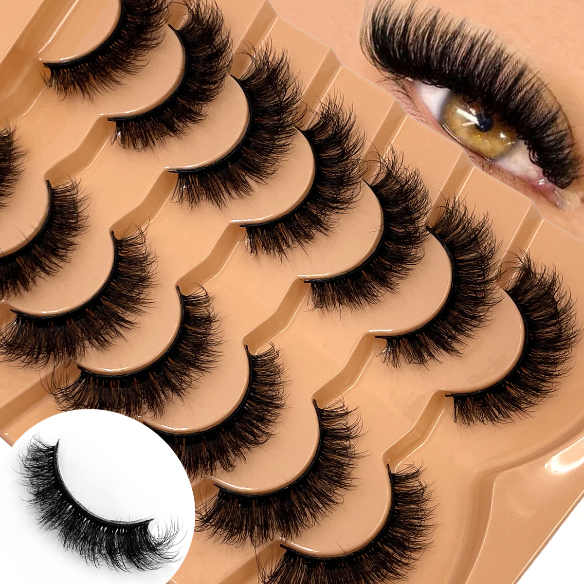 HBZGTLAD Fluffy Wispy Lashes N - Eyelash Extension Cat Eye Wispy review and price