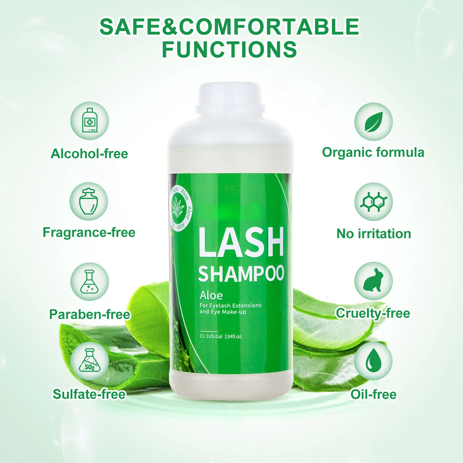 1L Eyelash Cleanser Foam Lash  - Eyelash Extension Wash Kit review and price