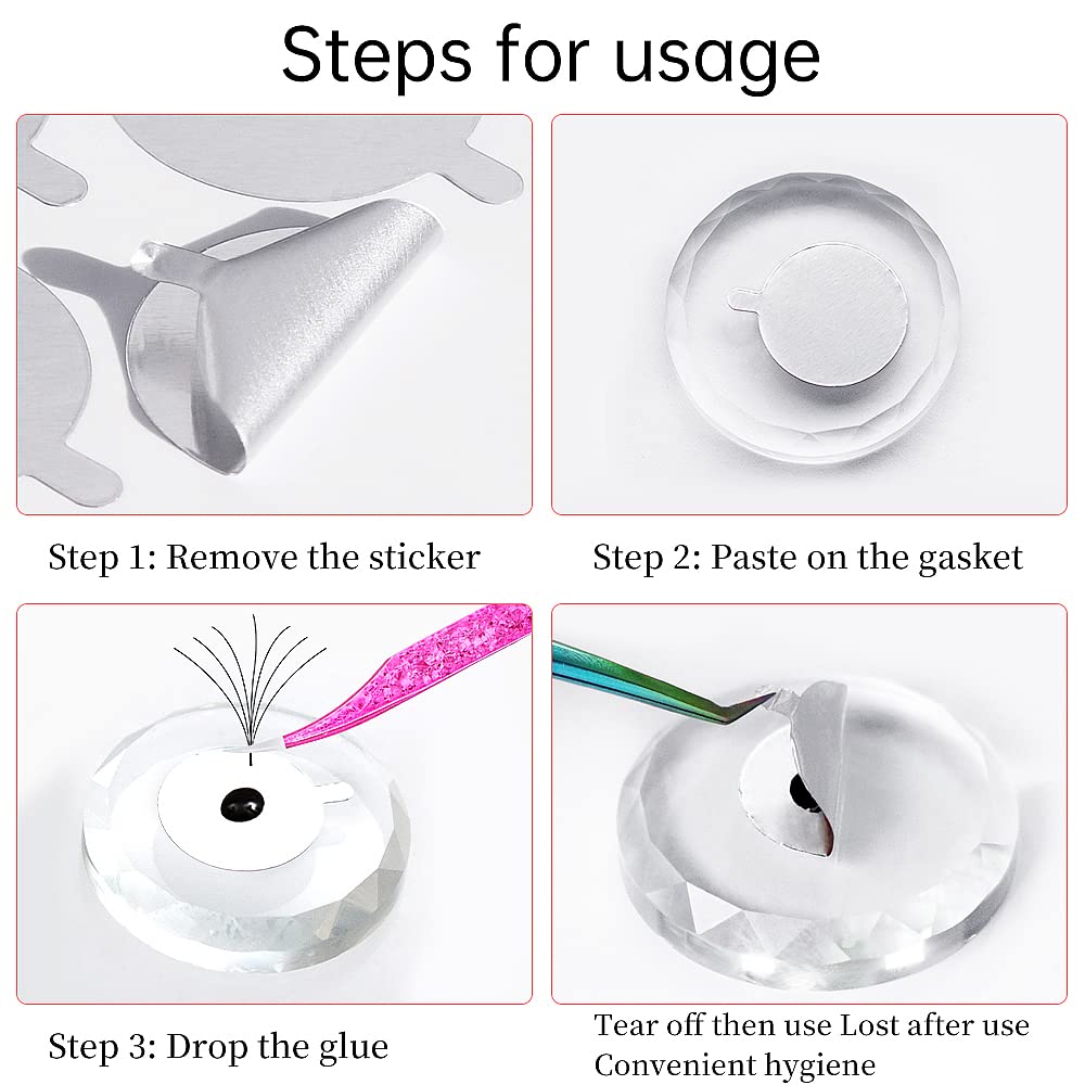 300pcs Foil Sticker Pads(10 Sh - Eyelash Extension Adhesive review and price