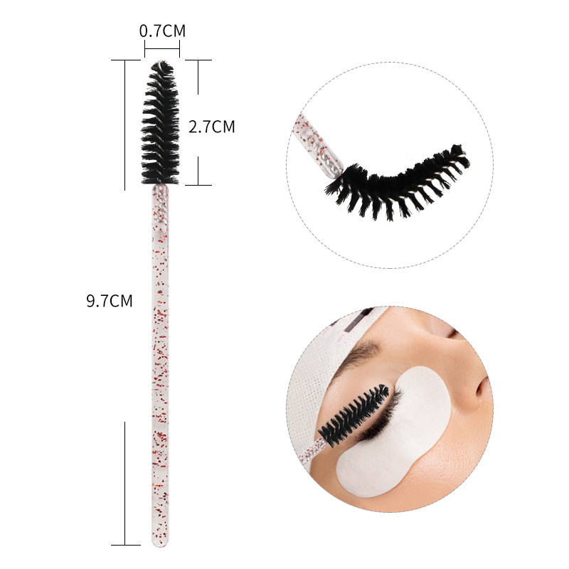 100/200pcs Crystal Eyelash Mak - Micro Brush Applicator review and price