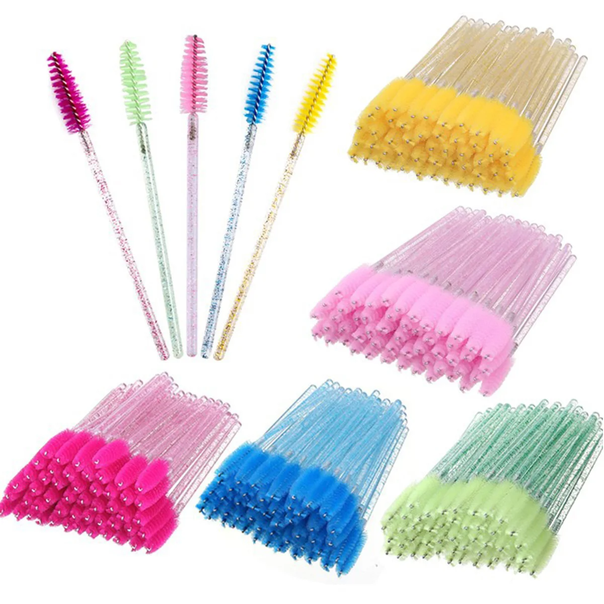 50pcs Eyelash Brushes Mascara  - Eyelash Extension Look review and price