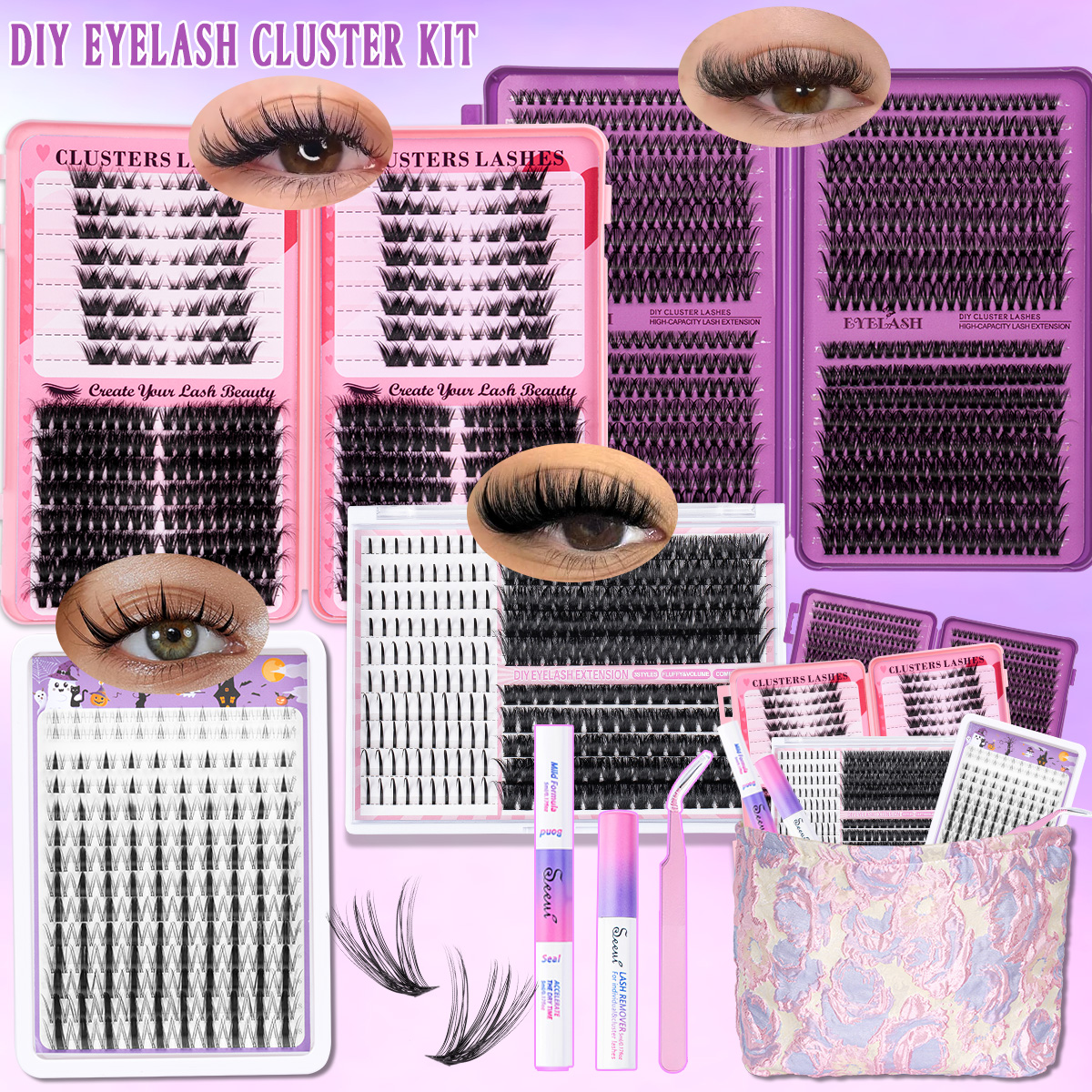 DIY Cluster Lashes Kit Individ - Faux Mink Lash review and price