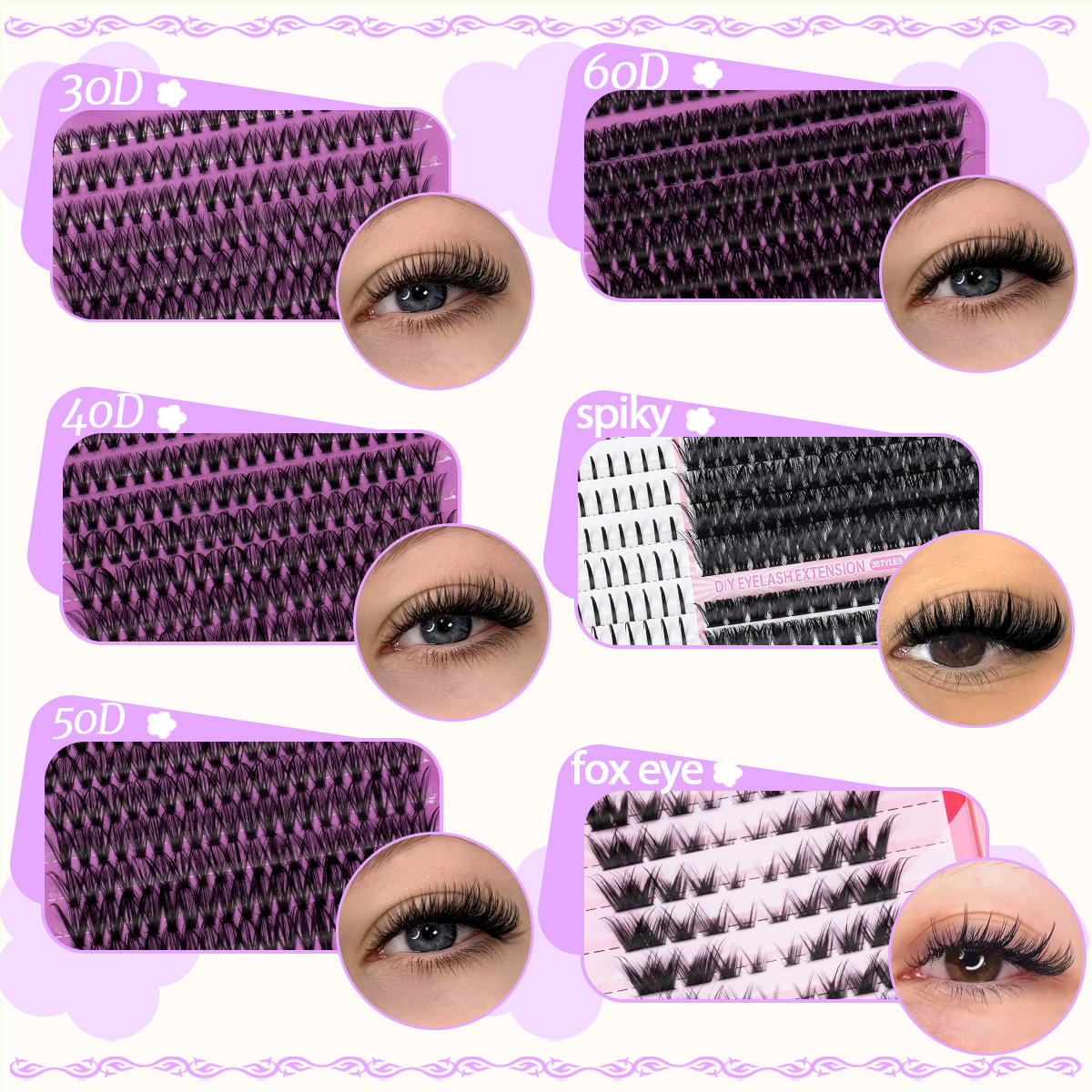 DIY Cluster Lashes Kit Individ - Faux Mink Lash review and price