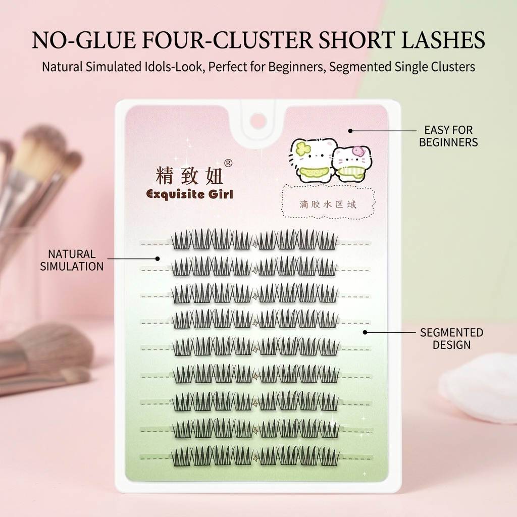 Short Idols Girls False Eyelas - Eyelash Extension Korean Style review and price