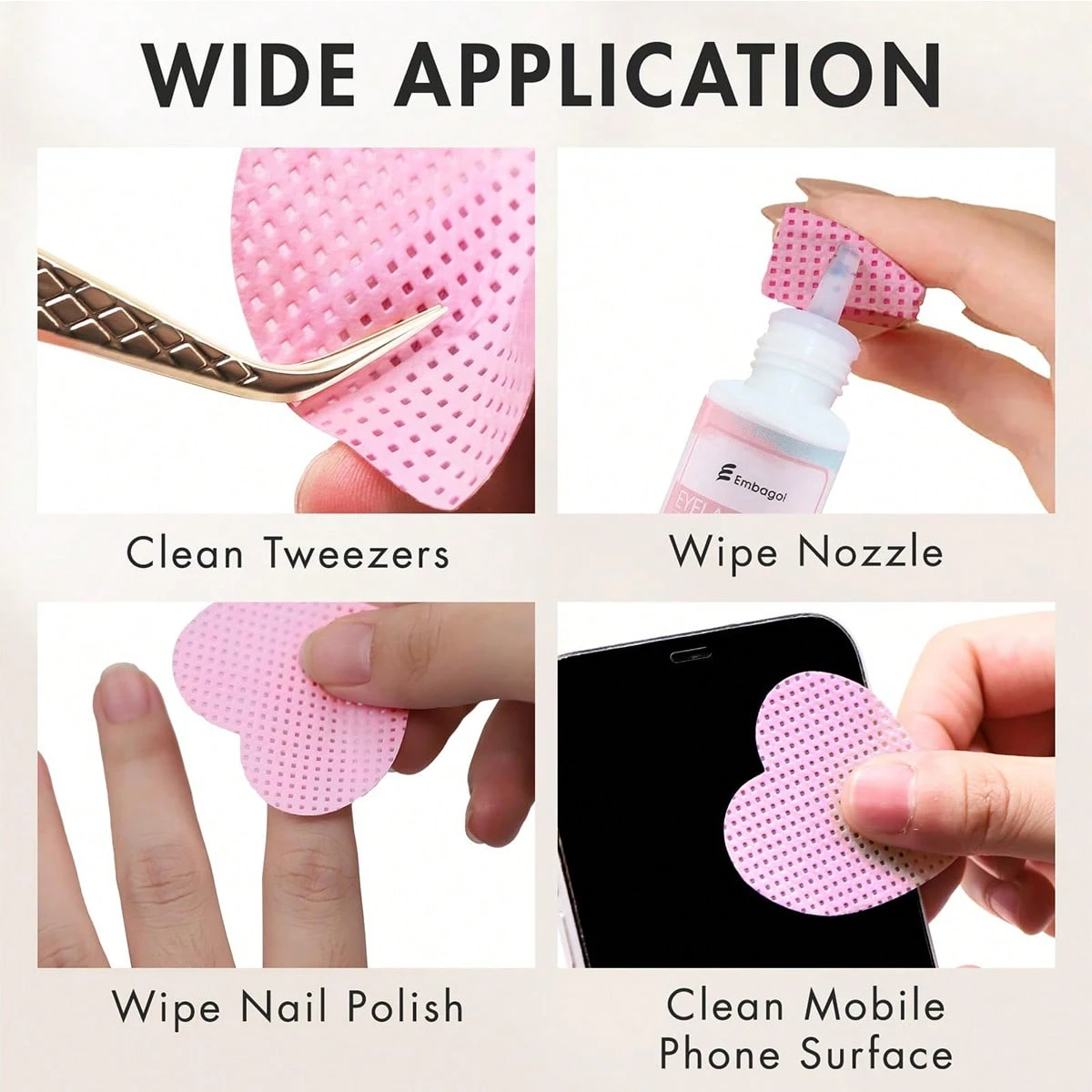 LINMANDA 200 Pieces of Lint-Fr - Eyelash Extension Removal review and price