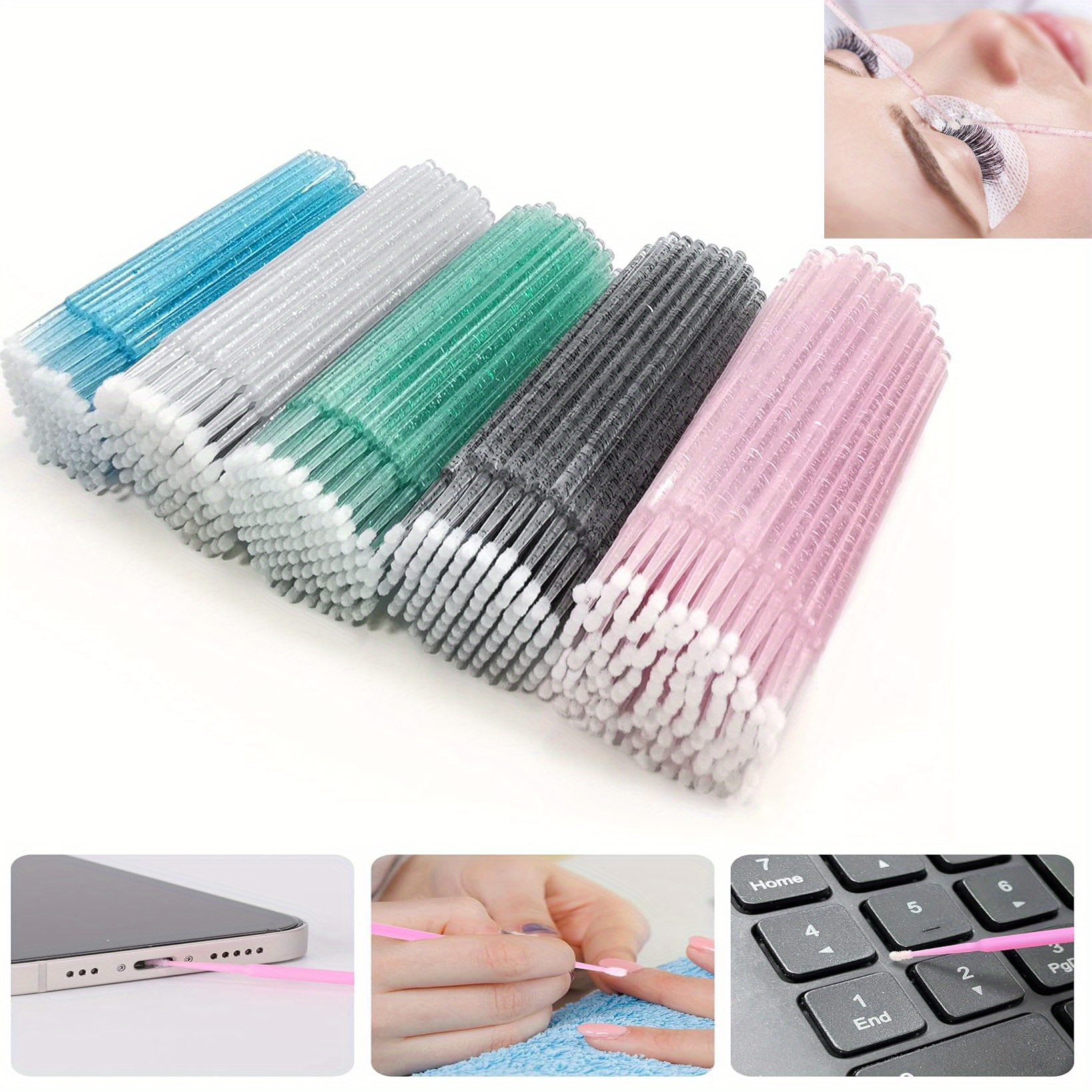 500PCS 5-Color Coded Micro Bru - Eyelash Extension Adhesive review and price