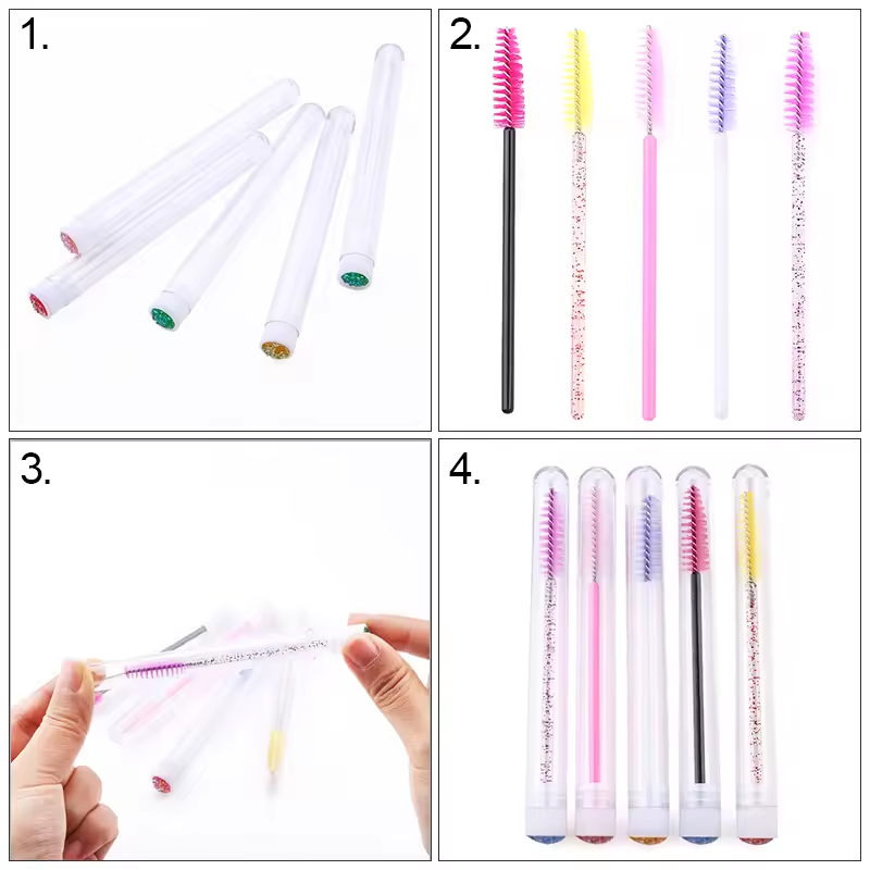 Eyelash Brush Tube With Eyebro - Micro Brush Applicator review and price