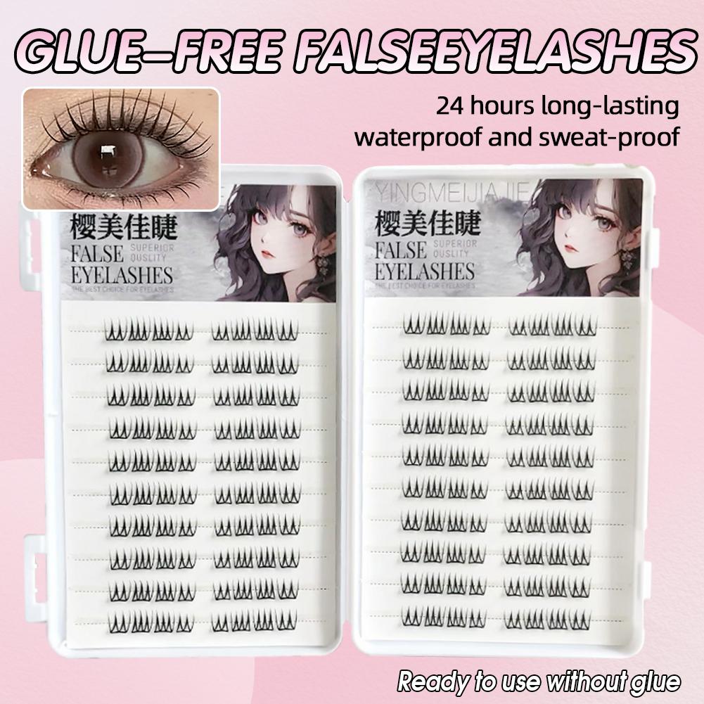 U Shape Glue-free False Eyelas - Eyelash Extension Korean Style review and price
