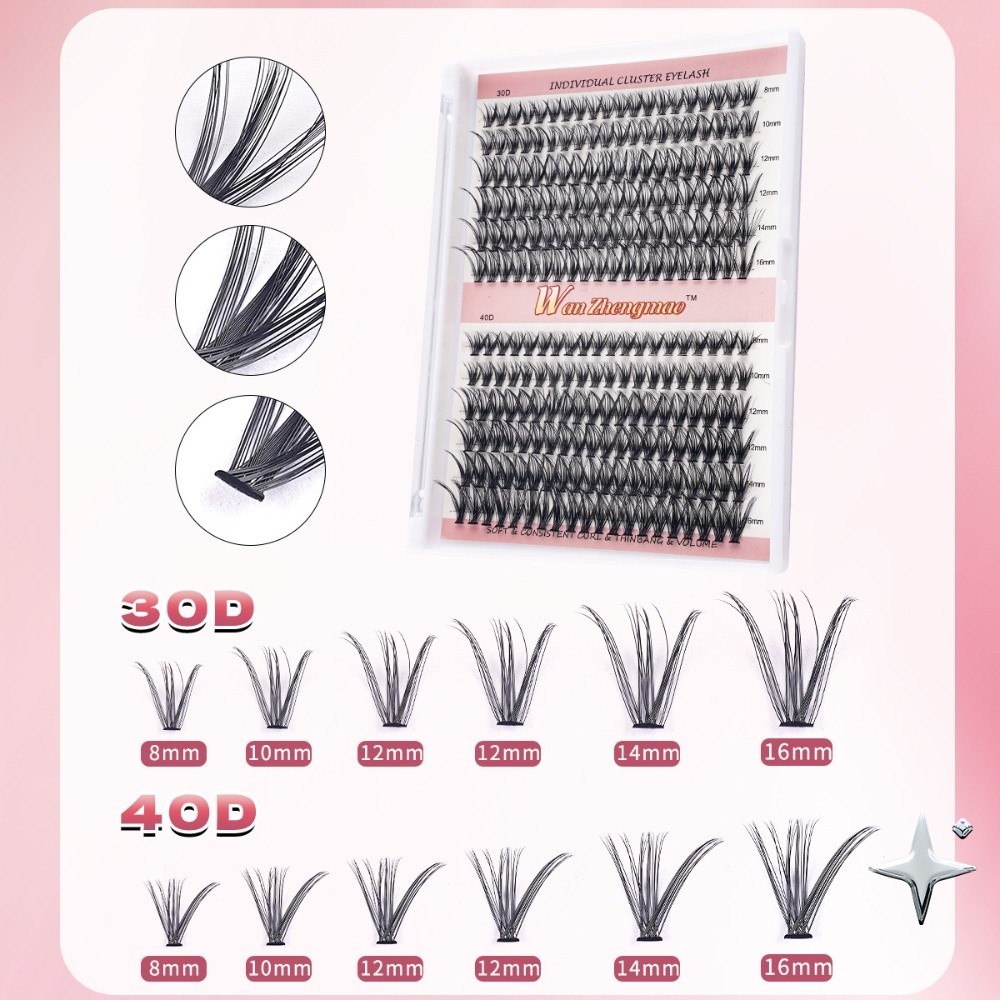 8-16mm Length False Eyelashes  - Eyelash Extension Look review and price
