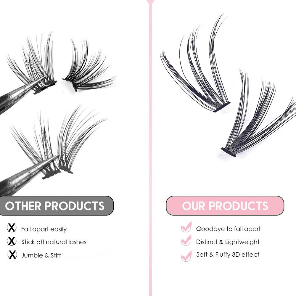 8-16mm Length False Eyelashes  - Eyelash Extension Look review and price