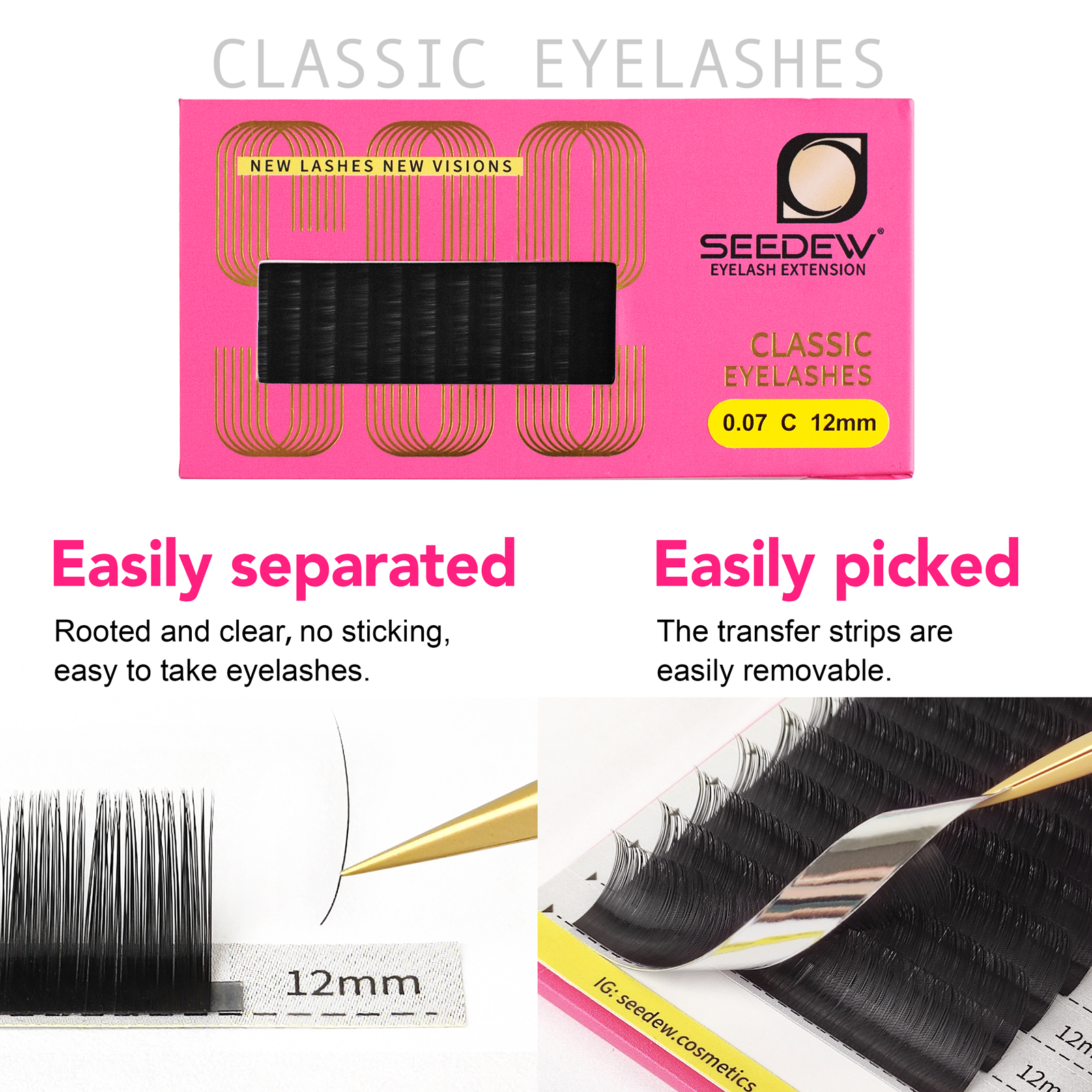 SEEDEW 0.07/0.05/0.15mm B/C/D/ - Eyelash Extensions Classic review and price