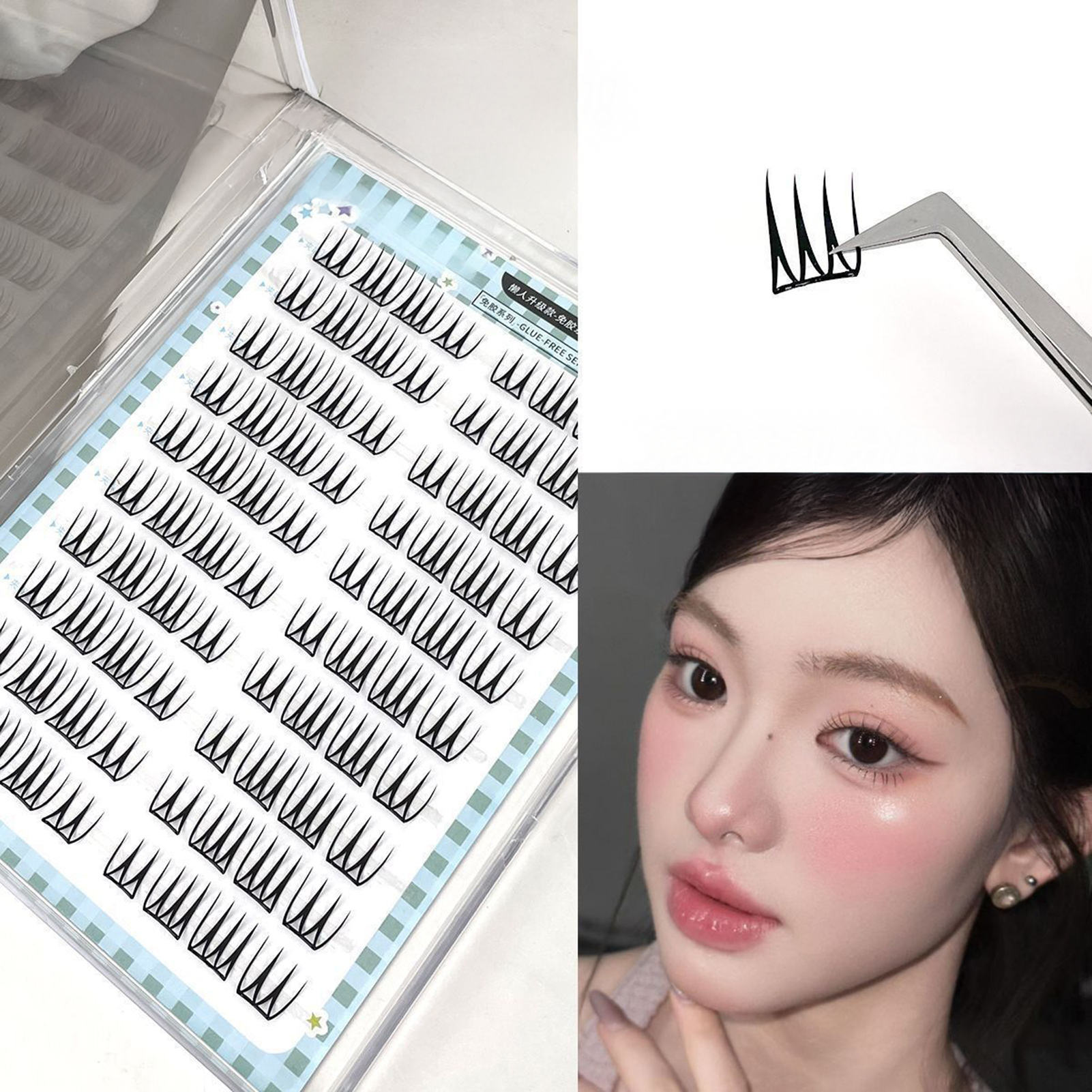 Self Adhensive False Eyelashes - Eyelash Extension Korean Style review and price