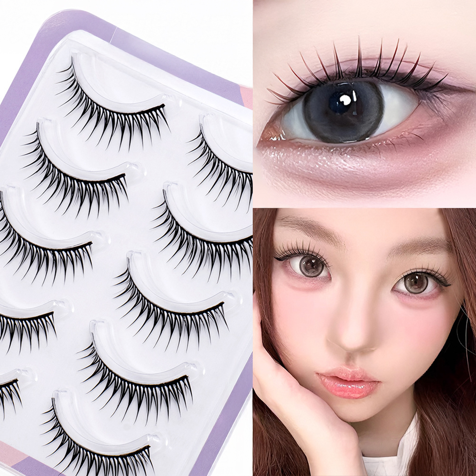 5 Pairs Korean Style False Eye - Eyelash Extension Korean Style review and price