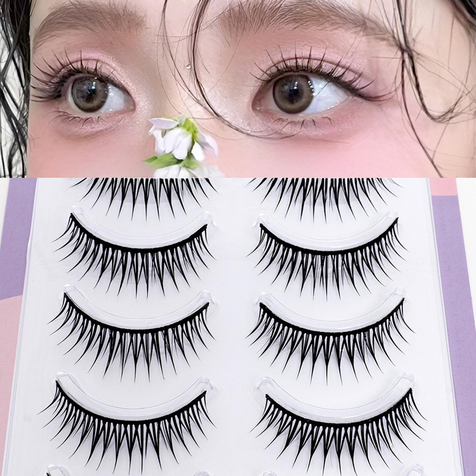 5 Pairs Korean Style False Eye - Eyelash Extension Korean Style review and price
