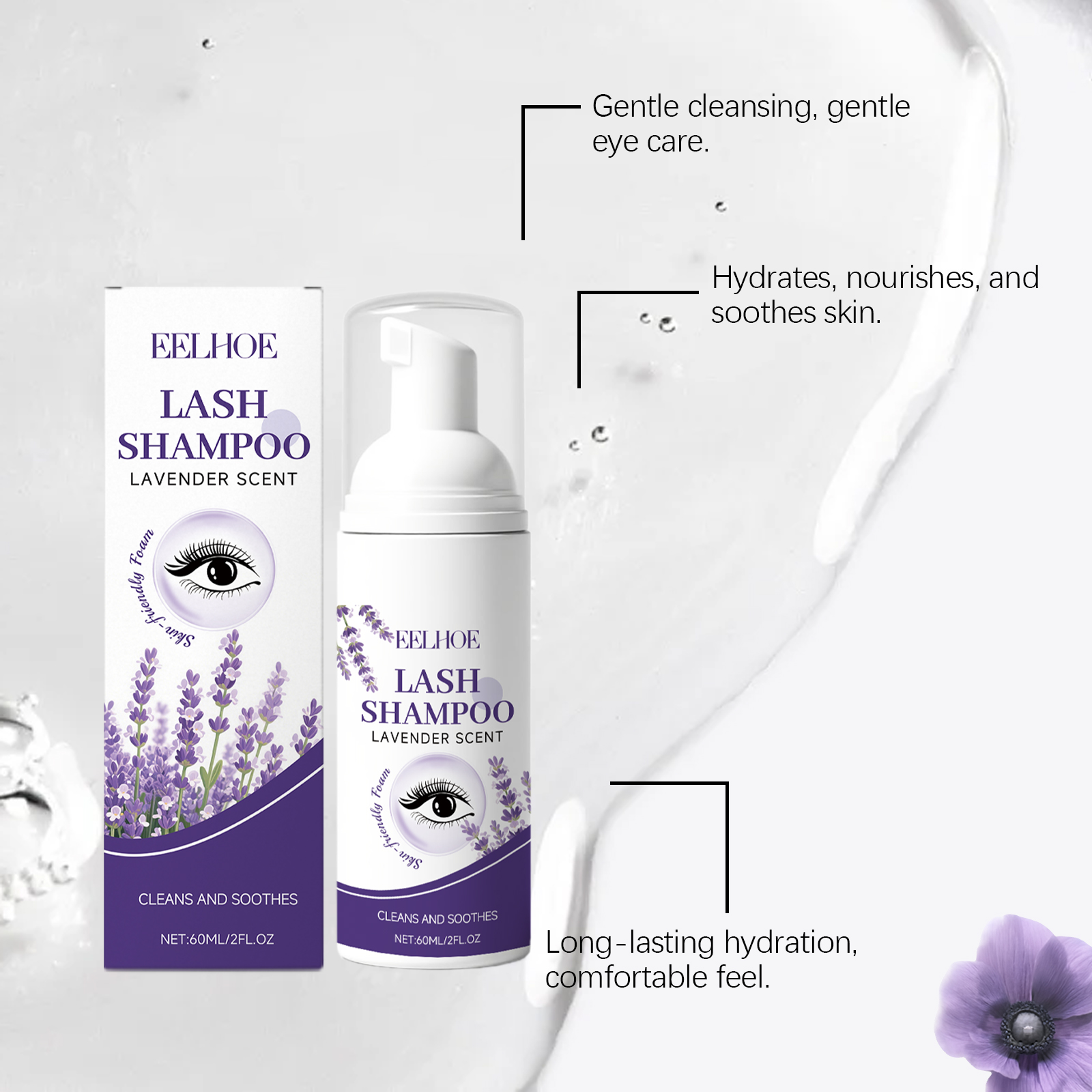 Gentle Lash Cleansing Mousse E - Eyelash Extension Wash Kit review and price