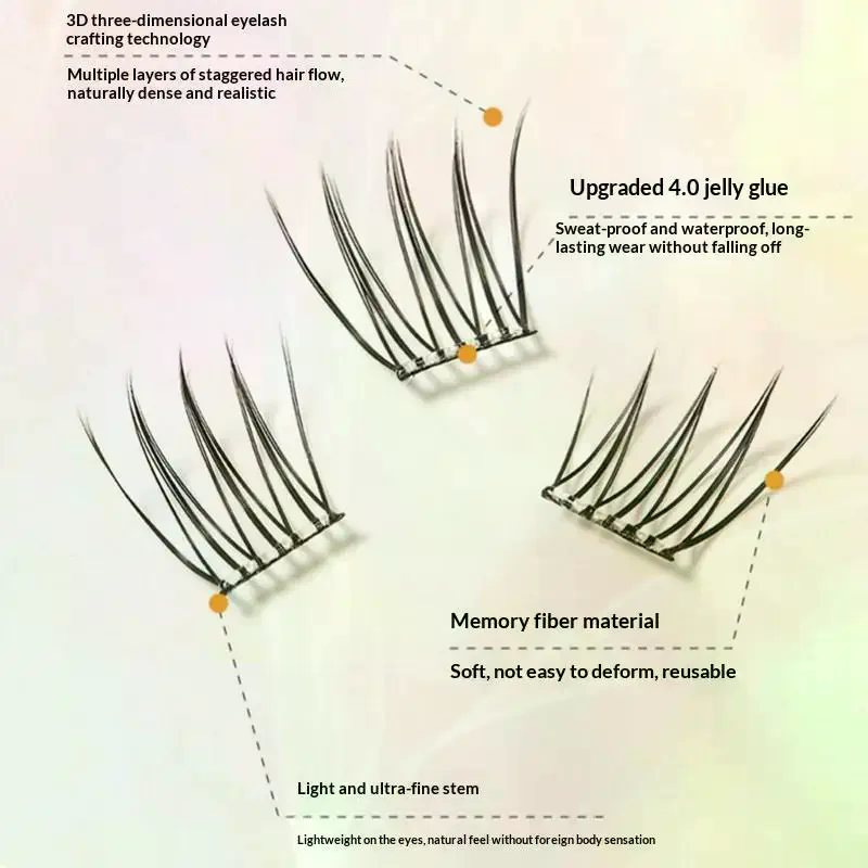 7 Rows Self-Adhesive Eyelashes - Eyelash Extension Adhesive review and price