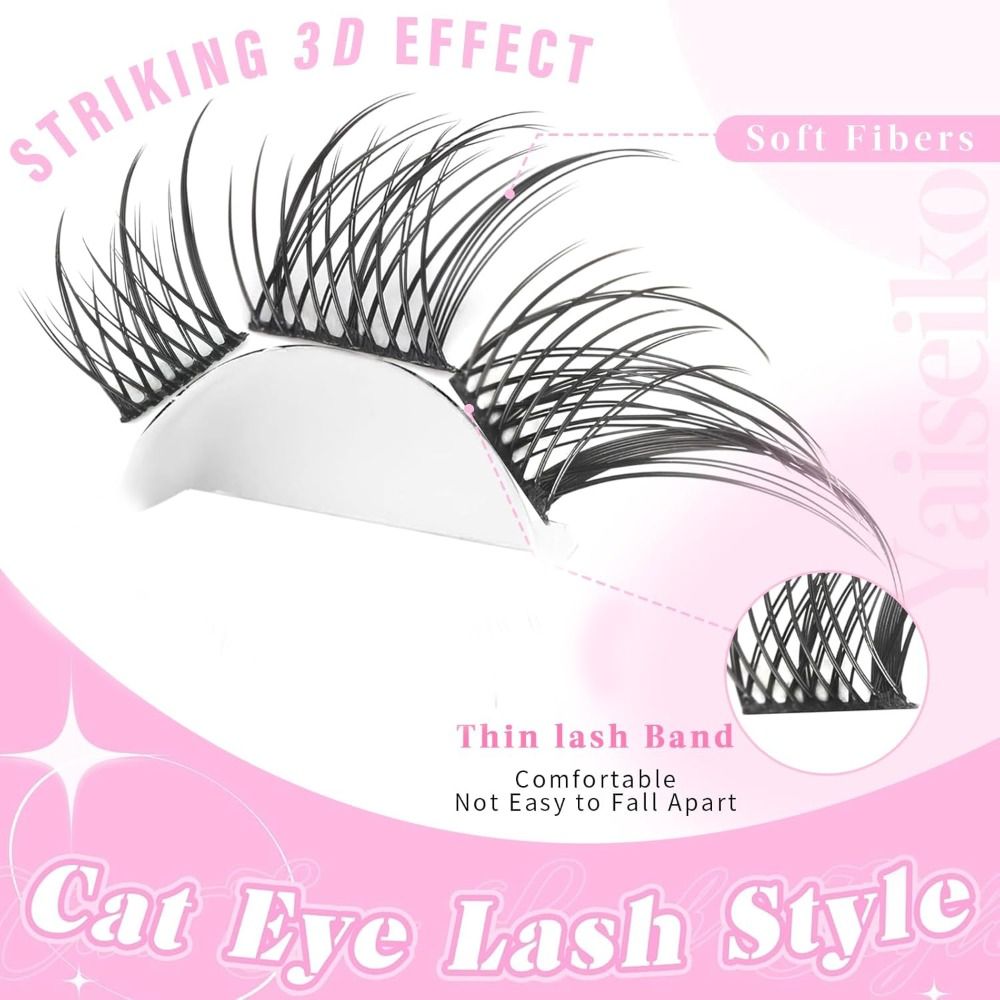 New 3D Cat Eye Self Adhesive L - Eyelash Extension Cat Eye Wispy review and price